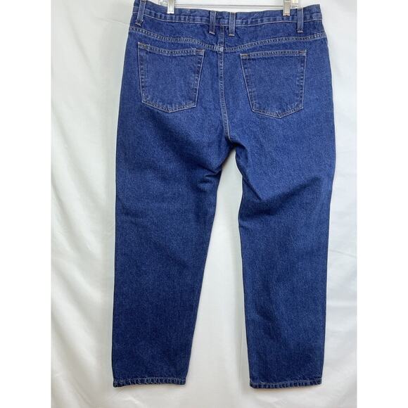 Red Head Brand Co. Men's Size 38x30 Blue Dark Wash Denim Classic 5 Pocket Jeans - Picture 8 of 8